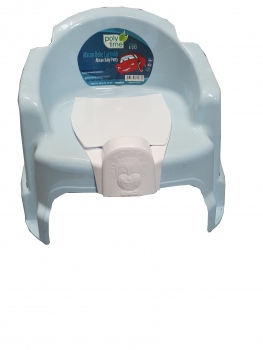 Topfstuhl Töpfchen Kindertopf Toilette mit Innentopf weiss/blau