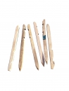 6 Stück Holzheringe, Zelthering, Zelt Tipi Schnurhaken, 57x2,5x3,8cm gebraucht